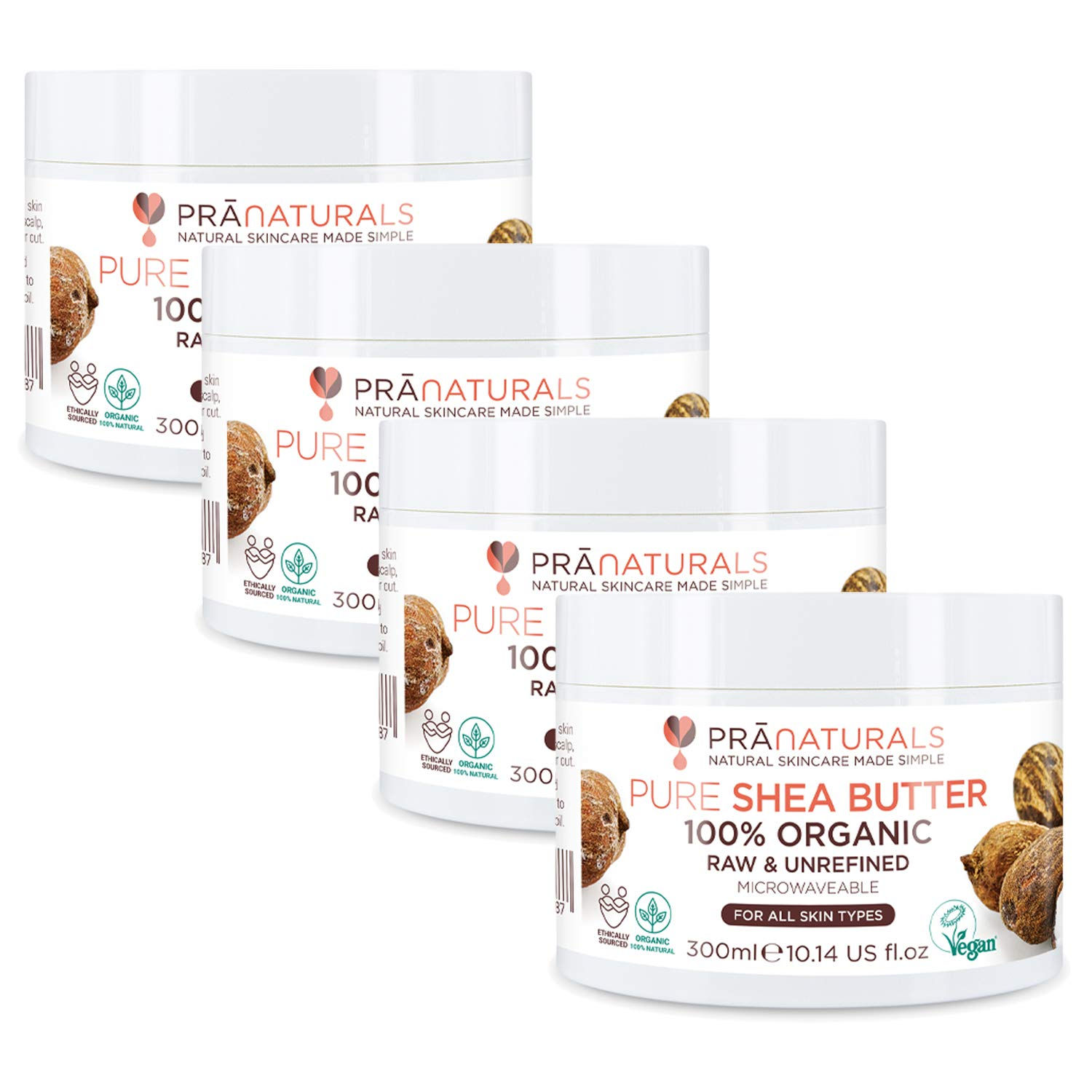 Pranaturals Pure Shea Butter 100% Organic 300mls