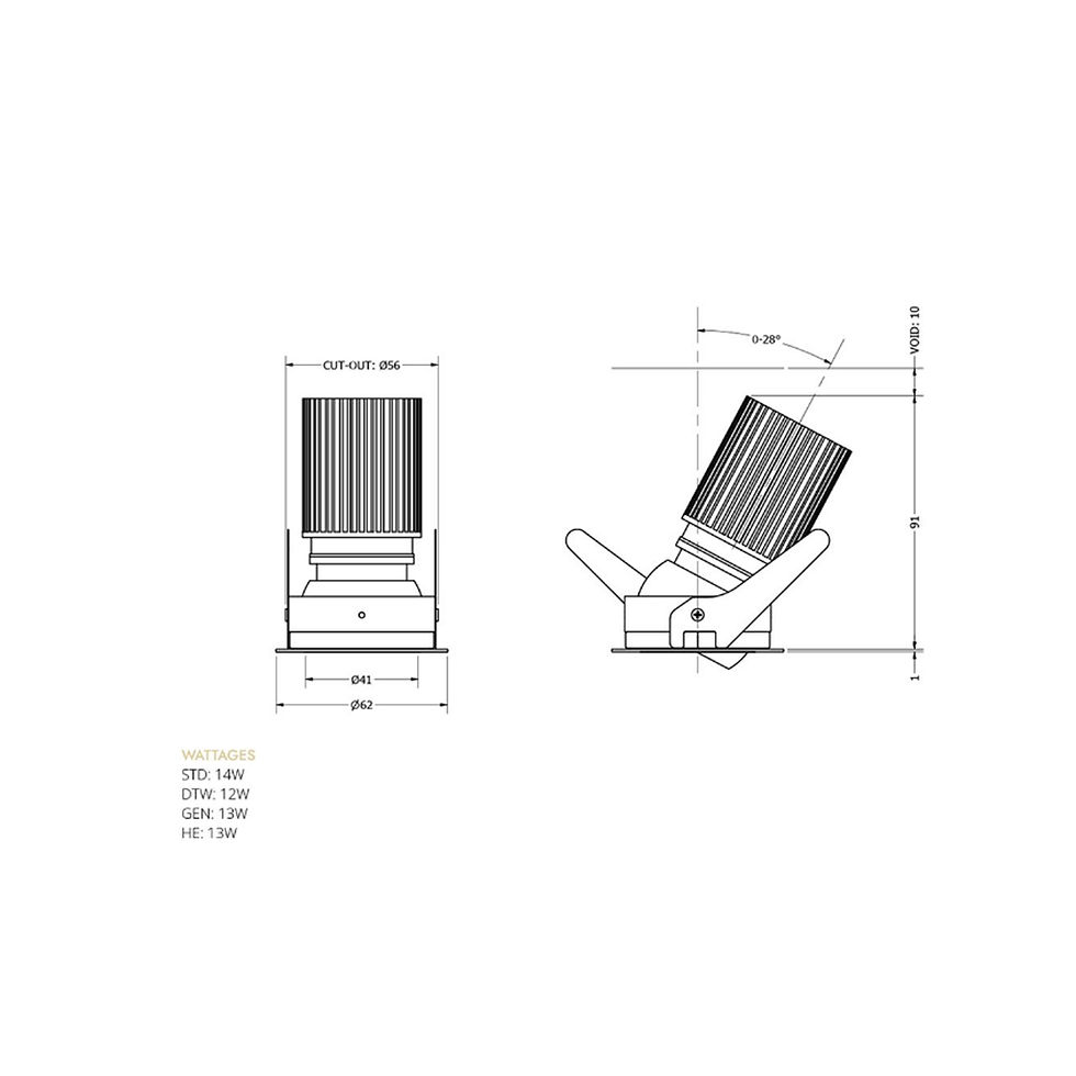 Thumbnail: Eyeconic Mini Trim Adjustable Dimensions