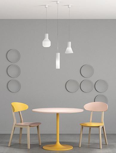 Thumbnail: Modern Glass Barrel Suspended Light