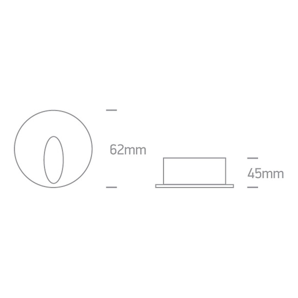Thumbnail: Indoor/Outdoor Dark Light Wall Recessed - IP54