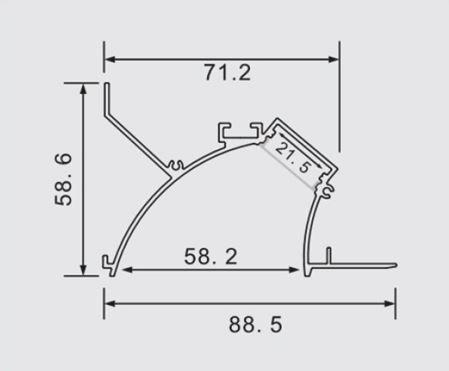 K-LIN-2 Profile Dimensions