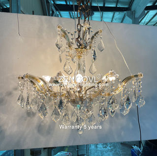(037) ZENGOVL Customize Small Maria Theresa Crystal Chandelier