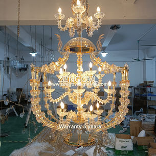 （043）ZENGOVL Elegant luxury handmade glass pendant light