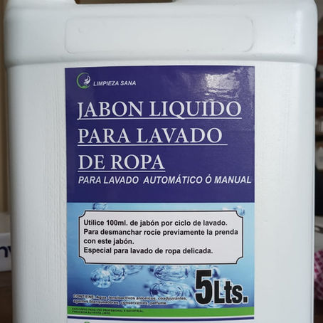 Jabón Líquido para ropa 5 Litros Ecolav