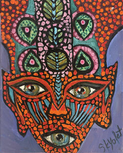 #066 24 x 30 cm Acrylic on canvas 2022 Budapest, HU