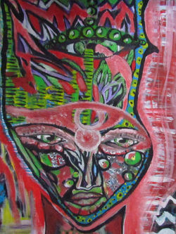 #004 30x40 cm Acrylic on canvas Private collection