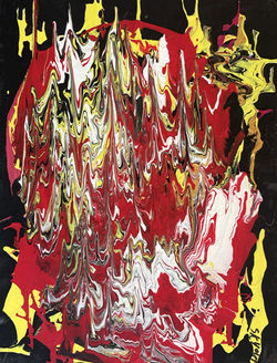 #036 30 x 40 cm Acrylic on canvas board