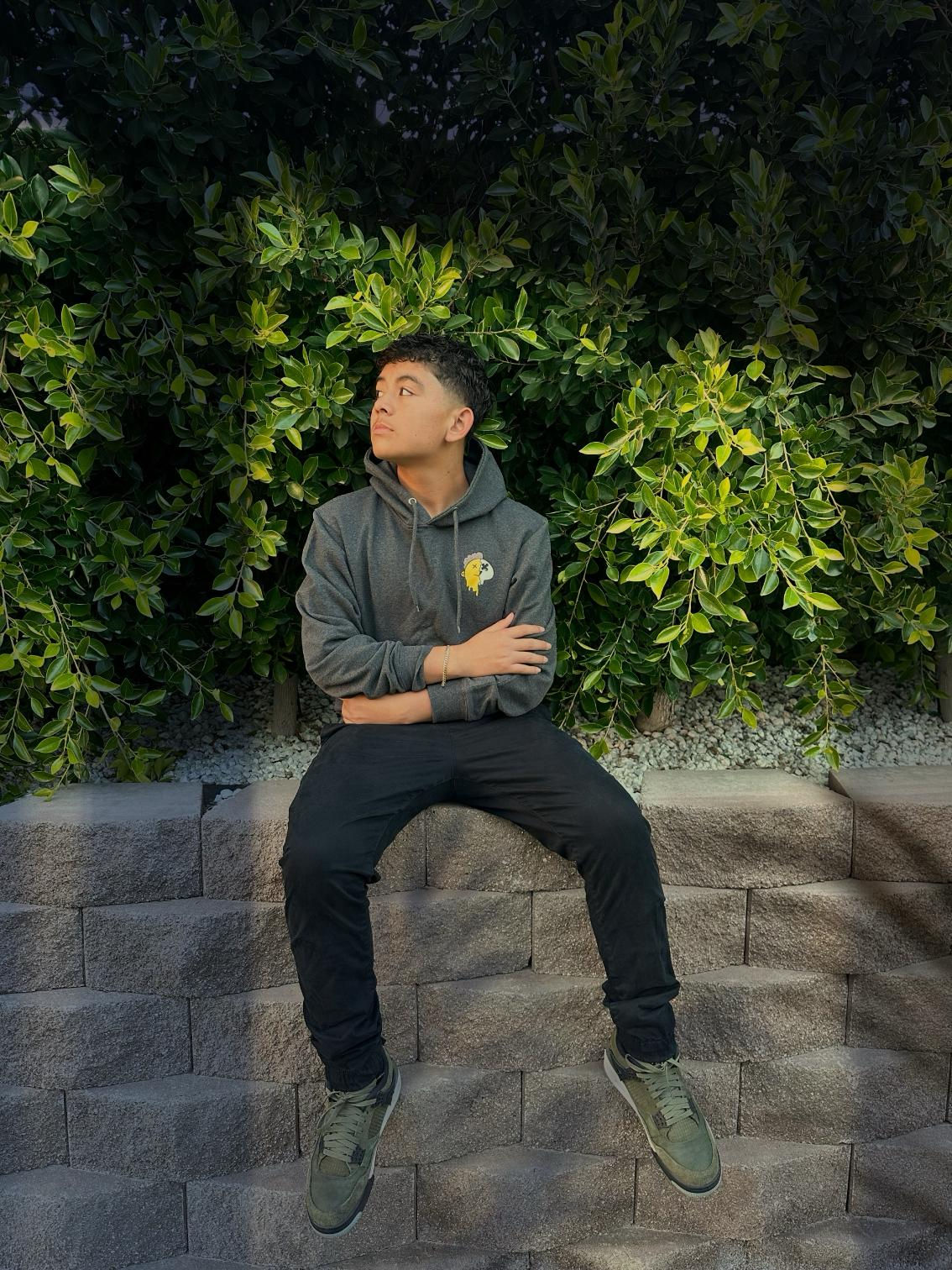 Smirk Face Skull Hoodie