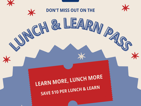 Get Ahead of the Learning Curve in 2026 with the Lunch and Learn Pass