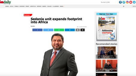 Sedania unit expands footprint into Africa