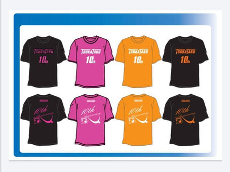 TSUKATAKU１０周年記念Ｔシャツ👕販売のお知らせ✨