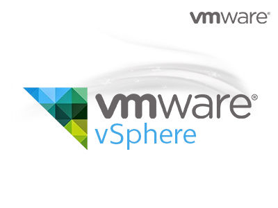 โลโก้ VMware vSphere แสดงถึงซอฟต์แวร์เวอร์ชวลไลเซชันที่มีประสิทธิภาพสูง