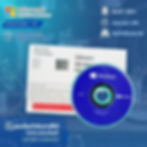 กล่องและแผ่นดีวีดี Microsoft Windows พร้อมข้อความ "ของแท้ 100%" รับประกันตลอดชีพ
