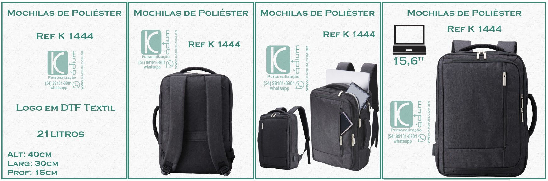 Mochila de Poliéter 21Litros K 1444