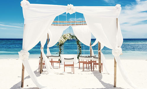 Pabellón de boda en la playa
