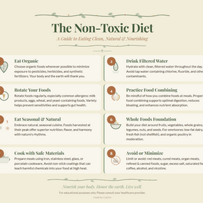 The Non-Toxic Diet: Supporting Natural Detoxification Through Nourishing Foods