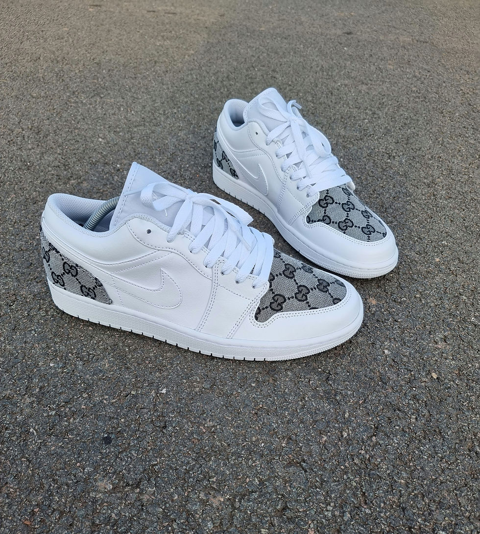Thumbnail: White, Grey & Black AJ1 Lows "PT 1"