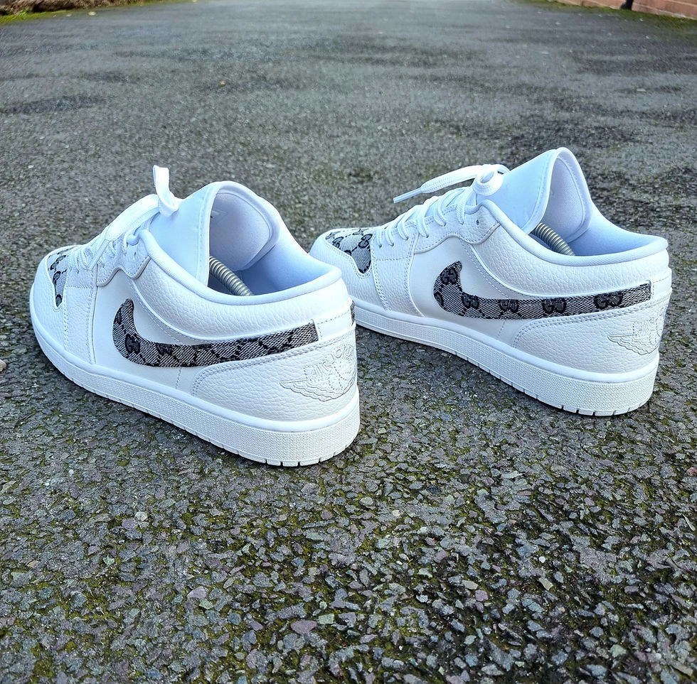 Thumbnail: White & Grey GG Monogram AJ1 Low