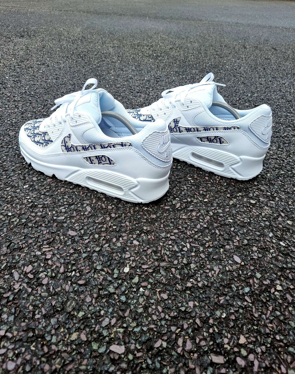 Thumbnail: Custom White & Blue Air Max 90 '' PT 1"