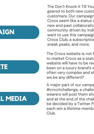 Crocs presentation - ADVE 30009
