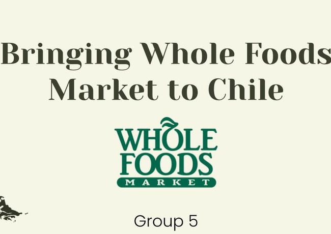 Introducing Whole Foods to Chile