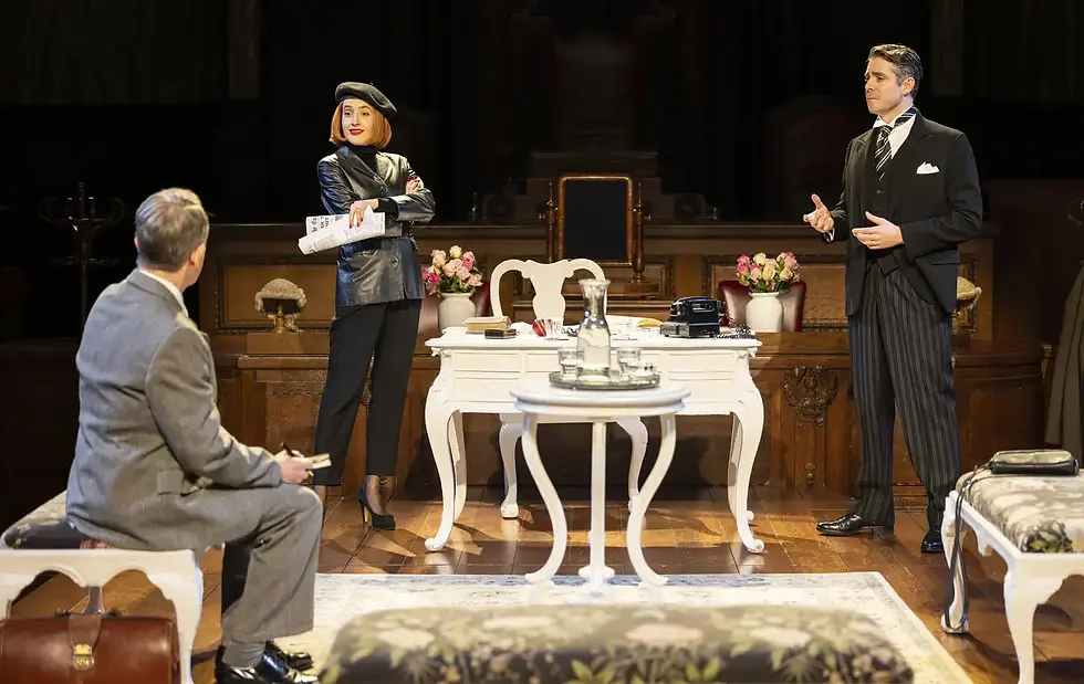 The cast of "Witness for the Prosecution"