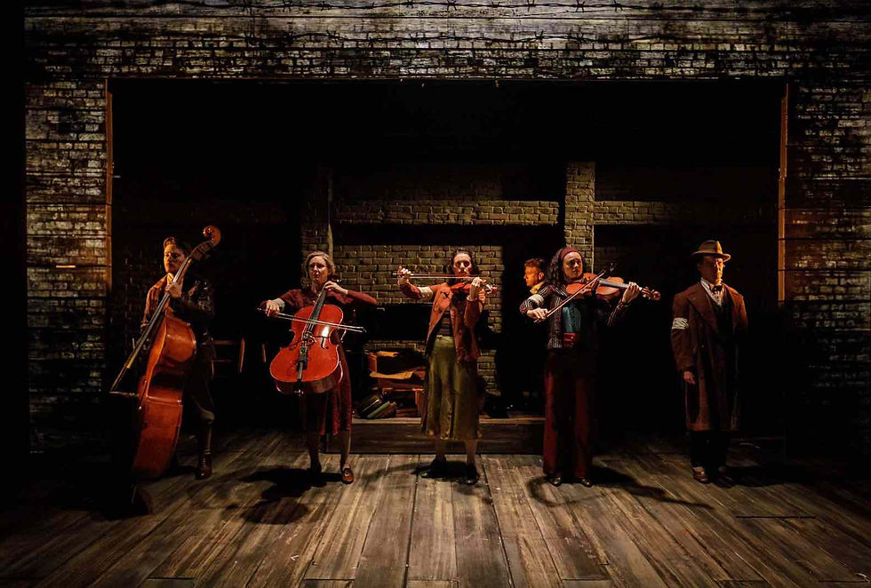 L-R: Nitai Levi, Rosalind Ford, Mischa Jardine, Elżbieta Kalicka, TJ Holmes (credit: Rich Southgate)
