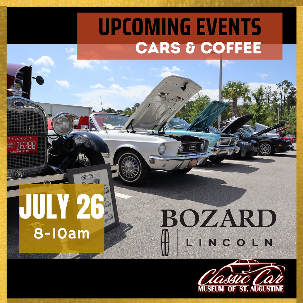 CARS & COFFEE SAT. 7.26 (8-10am)