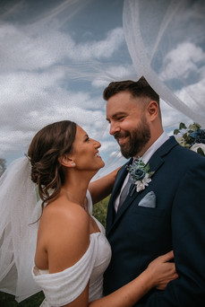 first look with bride and groom at the club at strawberry creek golf club near milwaukee wisconsin