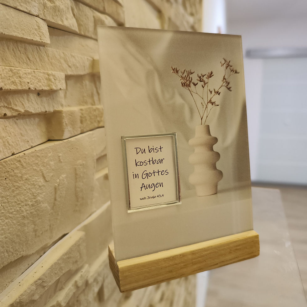 Miniaturbild: Acrylstelle mit Bibelspruch aus Jesaja