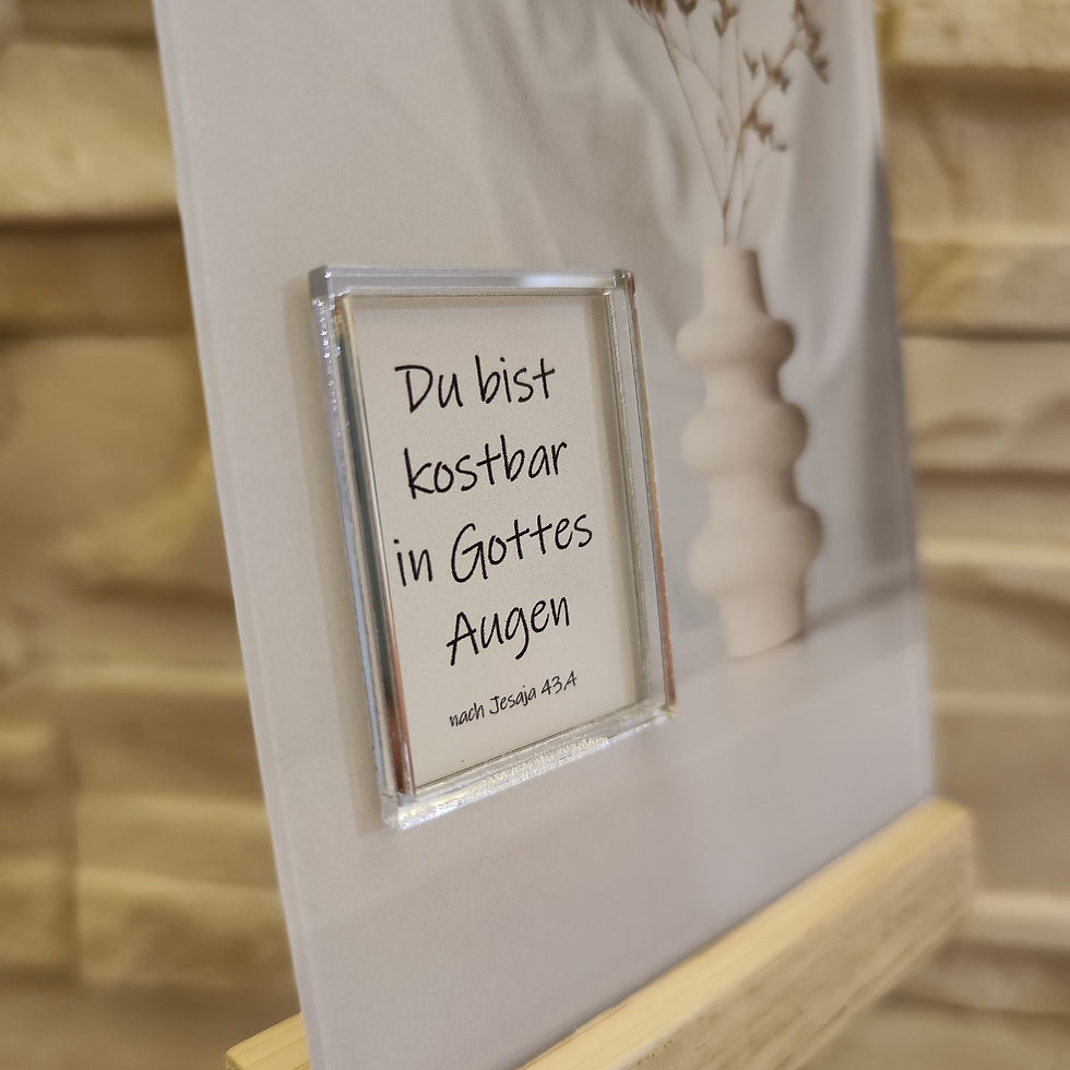 Miniaturbild: Acrylstelle mit Bibelspruch aus Jesaja