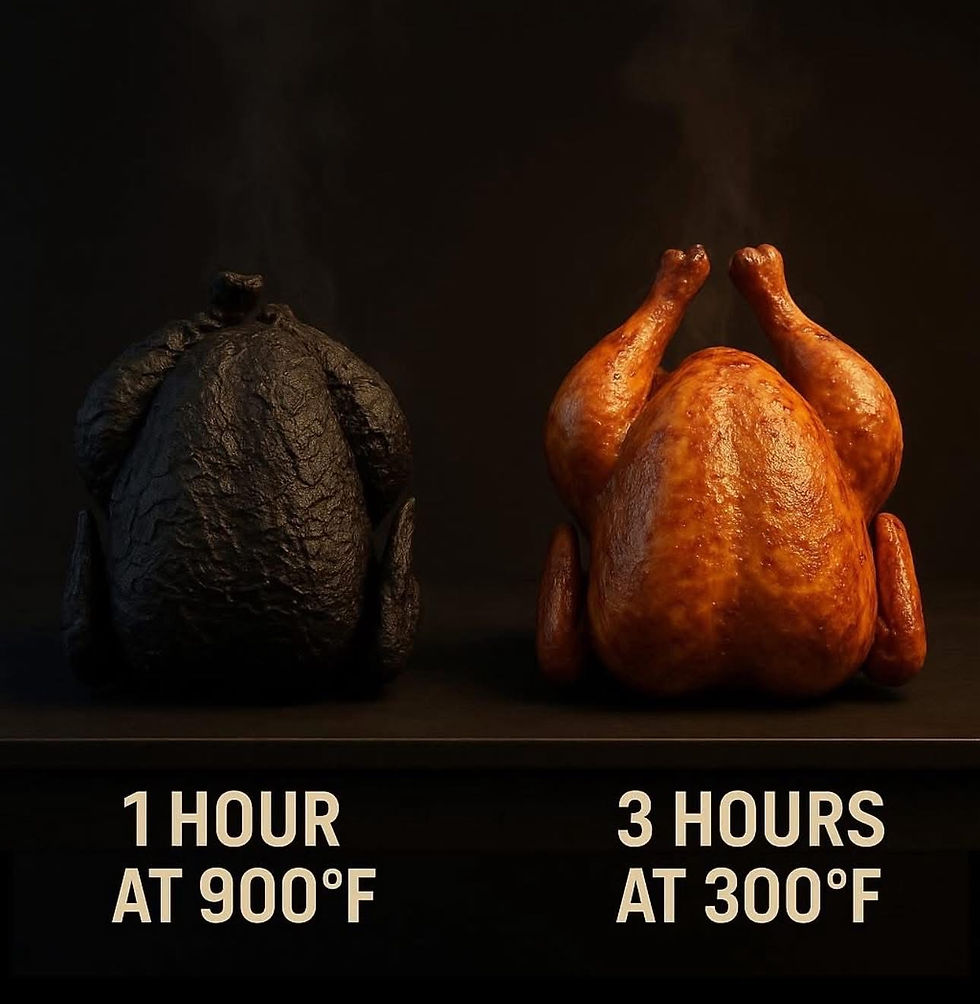 900° for just one hour