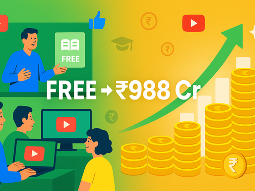 How Unacademy Generated ₹988 Crore Through Free Content: The Teacher-Influencer Strategy That Transformed EdTech