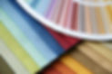 samples of a fabric and opened color car