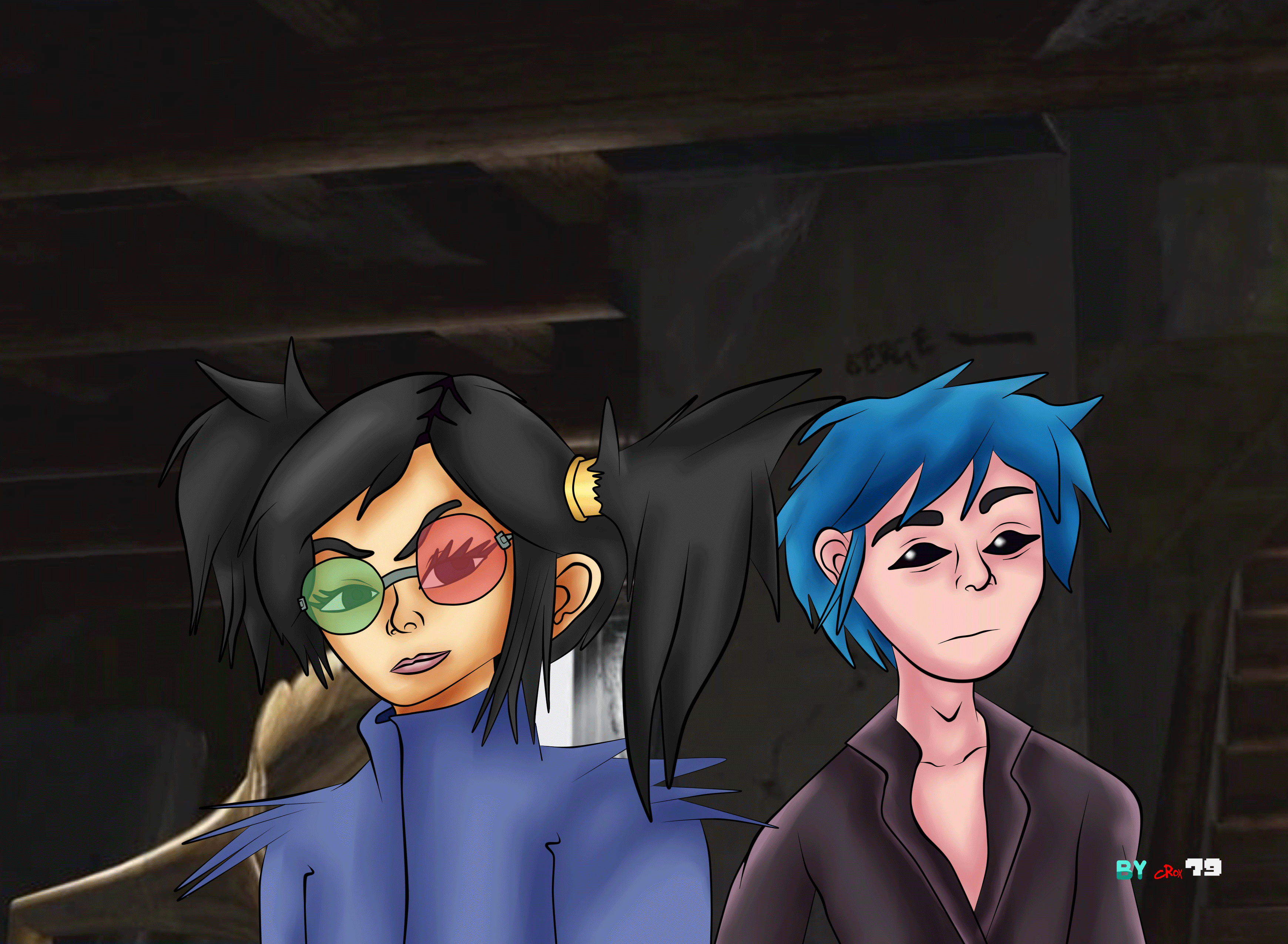 2-D and Noodle