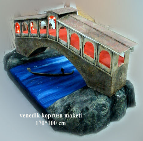 Venedik köprüsü maketi