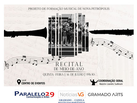 Projeto de Formação Musical terá Recital de Meio de Ano no Centro de Eventos