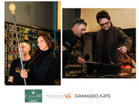 Maria Fernanda Cândido e Selton Mello vivenciam arte milenar na Cristais Gramado