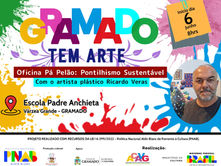 Oficina de Arte com Ricardo Veras chega à Escola Padre Anchieta pelo projeto “Gramado Tem Arte”
