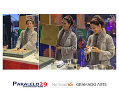 Eternizada! Helena Ranaldi deixa sua marca na calçada da fama de gramado!