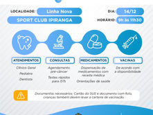 GRAMADO - Linha Nova terá interiorização da Saúde neste sábado