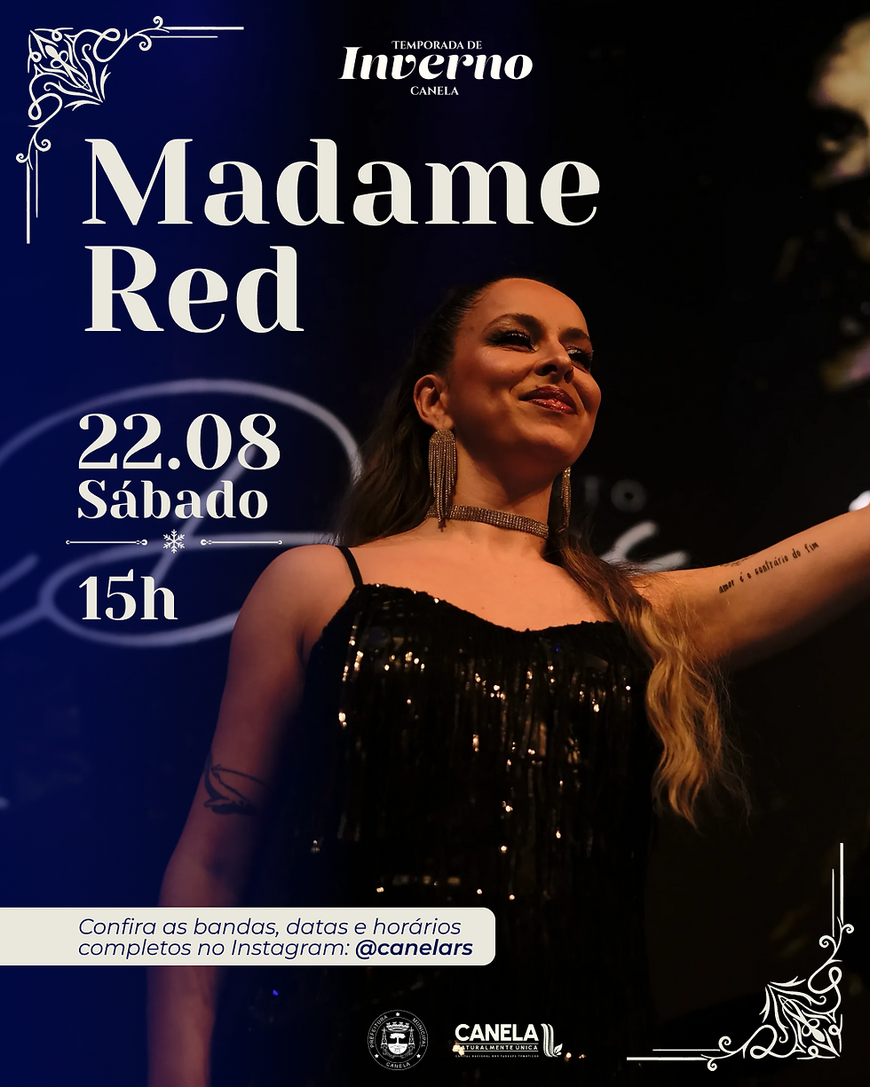 Mais um final de semana de música vai movimentar a Temporada de Inverno de Canela