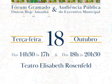 Novo projeto do Plano Diretor de Gramado será apresentado em evento no próximo dia 18