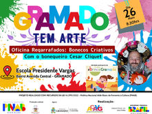 “Gramado Tem Arte” promove oficina de bonecos criativos com o bonequeiro Cesar Cliquet