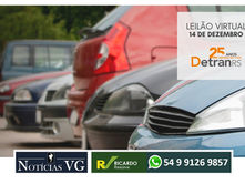 ATENÇÃO - Próximo leilão virtual do DetranRS oferta 447 itens