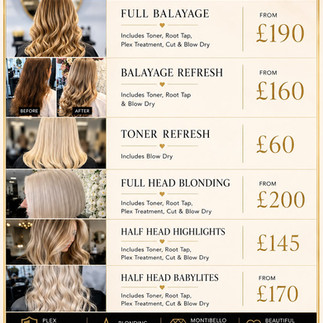 Tiaras Hair & Beauty – Harlow’s destination for luxury blonding services.