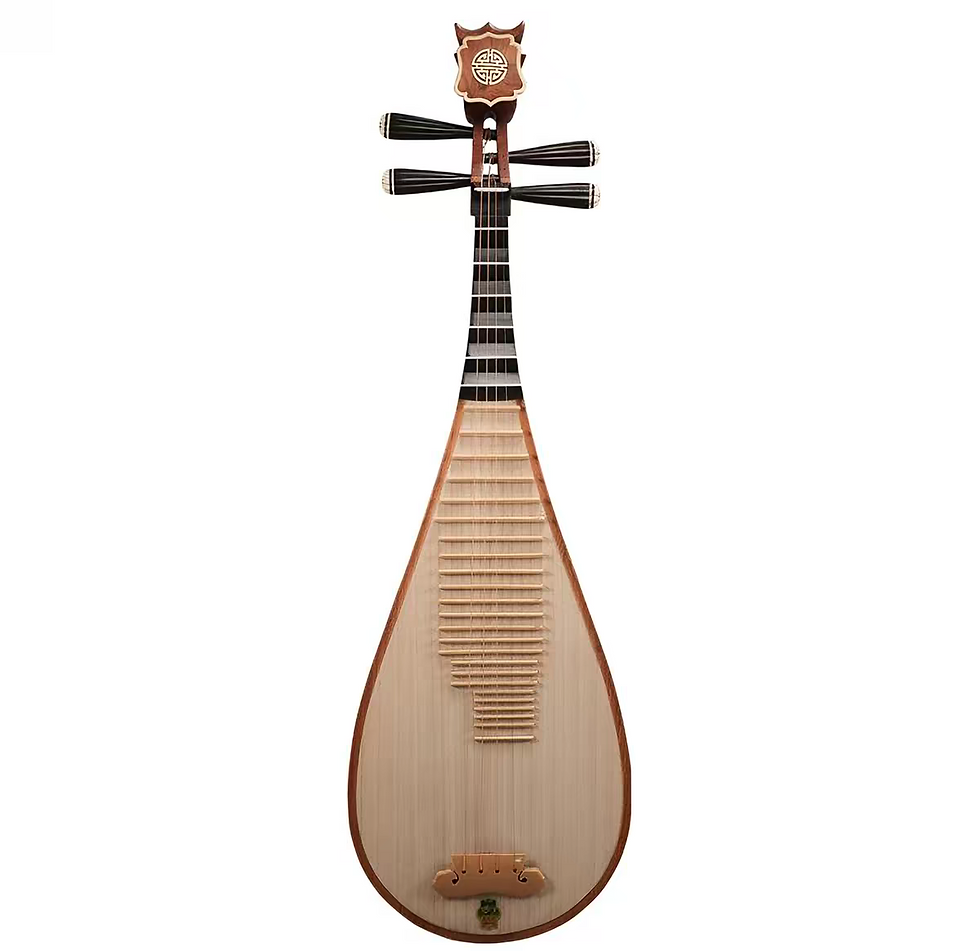 A finished pipa by the Shanghai Dunhuang Instrument Company