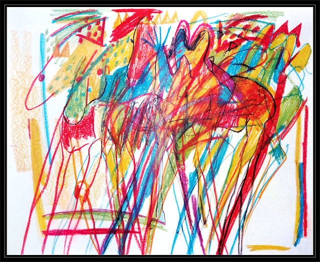 Abstract Expressionism Drawing by Ella Blame