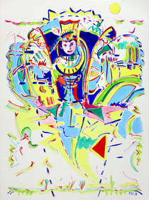 Perceived Reality - Mystic Expressionism Painting by Ella Blame