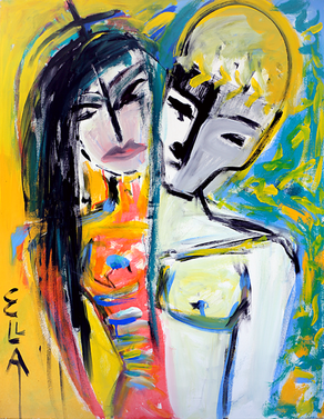 Life Of Death And Love - Painting by Ella Blame